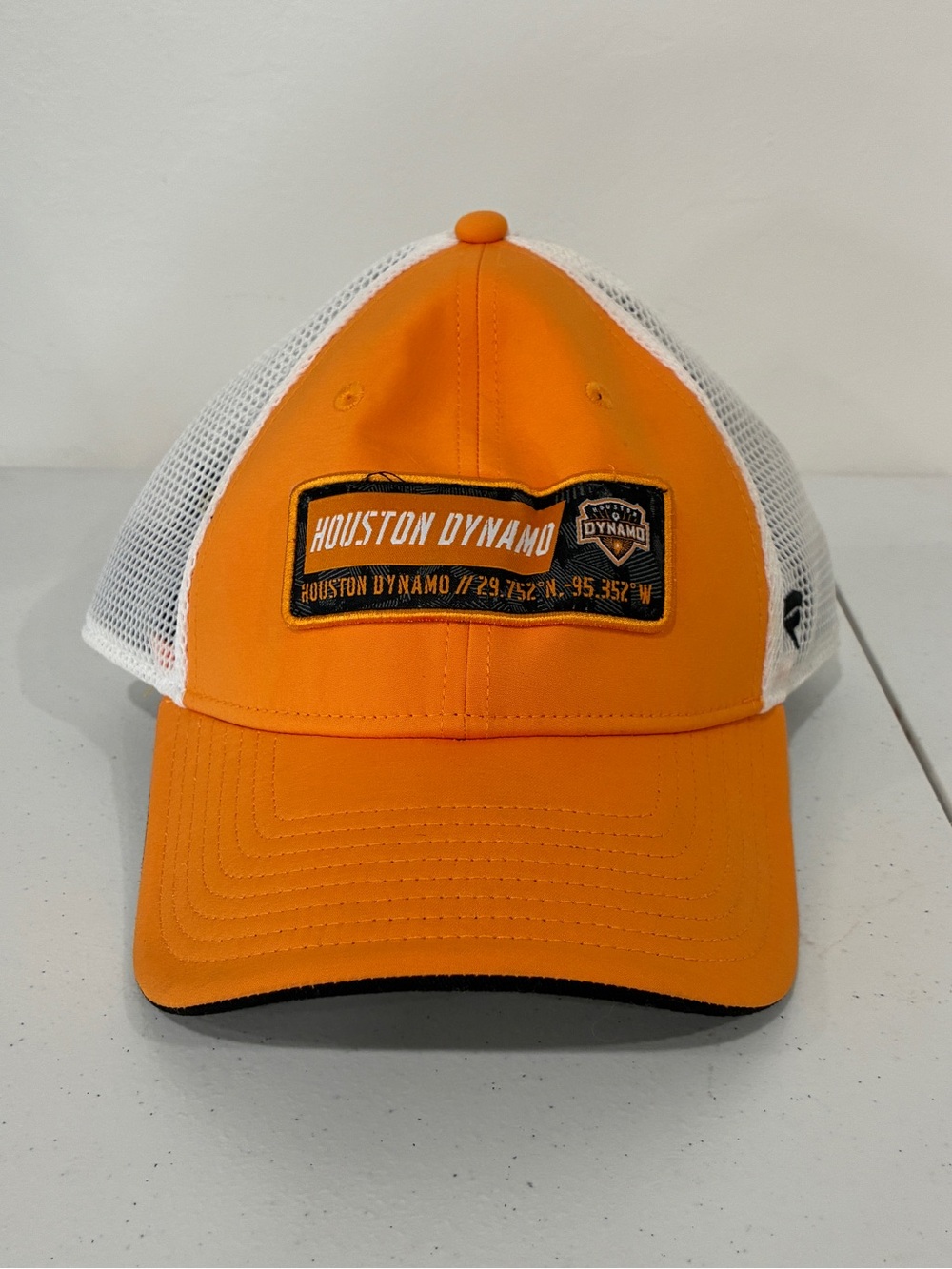 Fanatics MLS Houston Dynamo Orange & White Trucker Snapback Hat